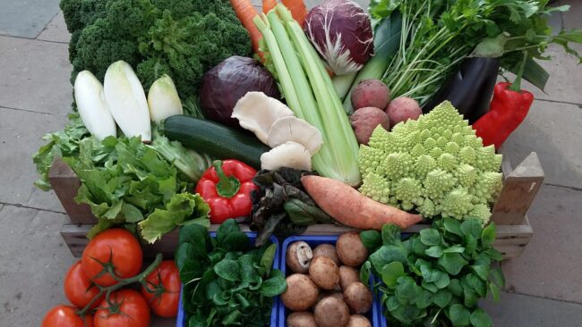 Foto blok groentepakketten